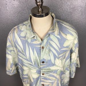 Tommy Bahamas xl 100% silk shirt